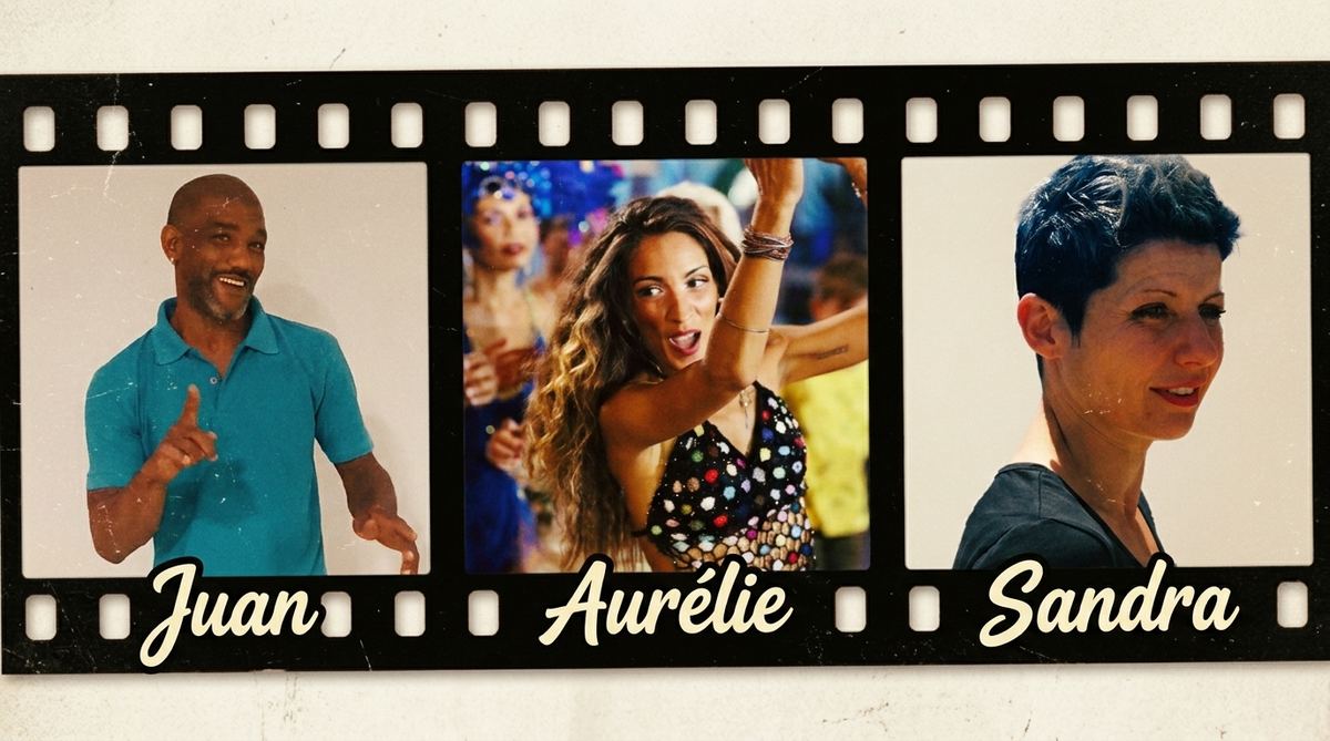 Nos profs : Juan, Aurélie, Sandra